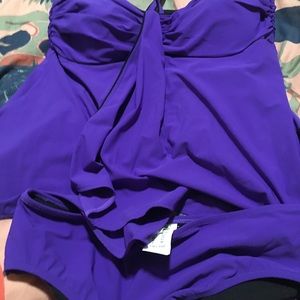 Gottex Purple Two pieces swim wear Size 12